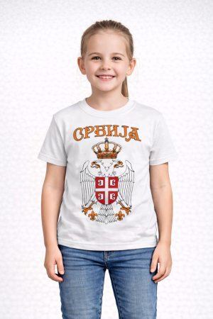 Majica Srbija bela