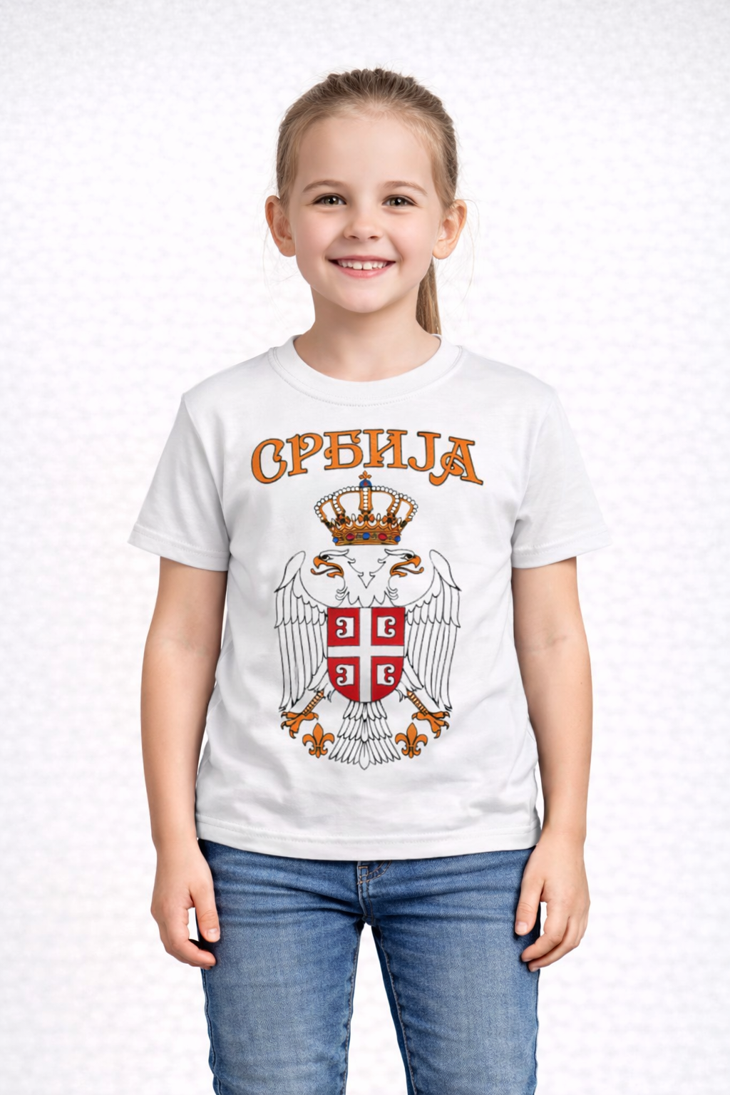 Majica Srbija bela