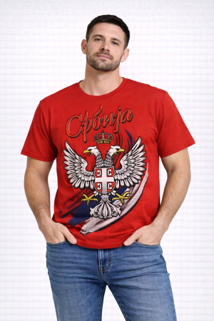 Majica Srbija crvena